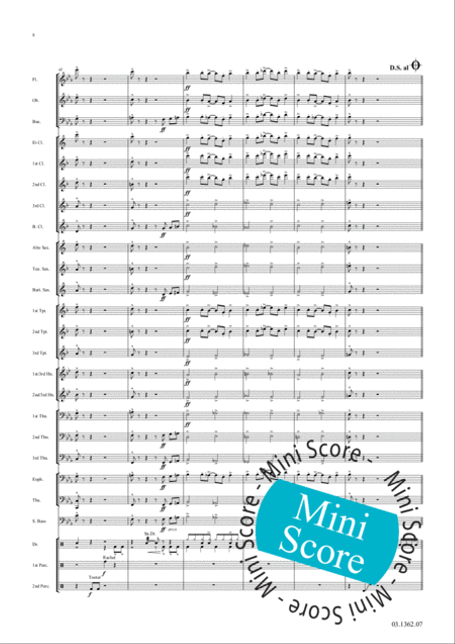 Fascinating Drums / Pavane In Blue Concert Band scores gallery preview page 14