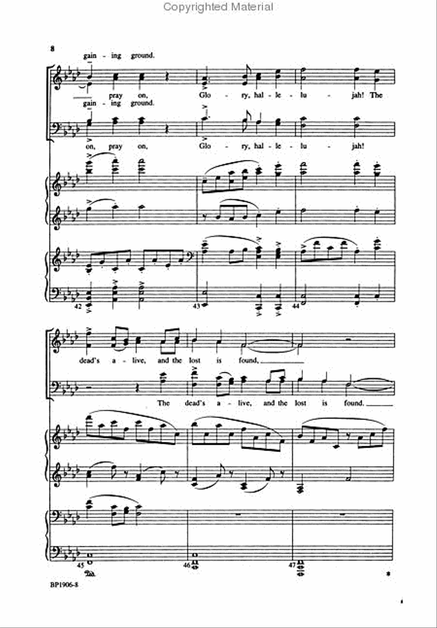 I Know That My Redeemer Lives 4-Part scores gallery preview page 3