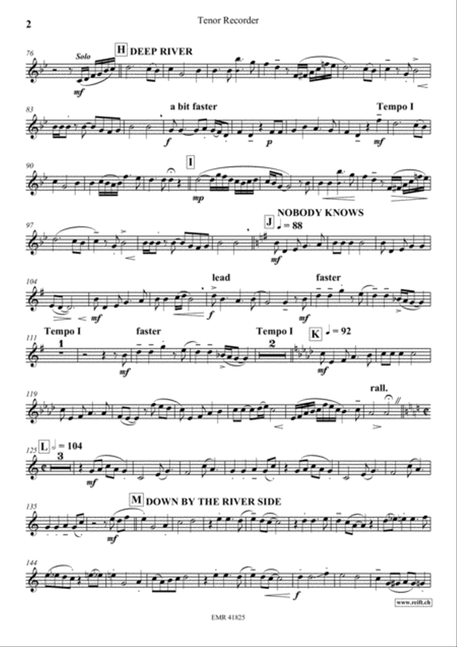 Fascinatin' Gospels Tenor Recorder scores gallery preview page 3