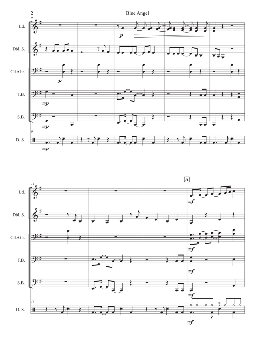 Blue Angel Steel Drum Band scores gallery preview page 3