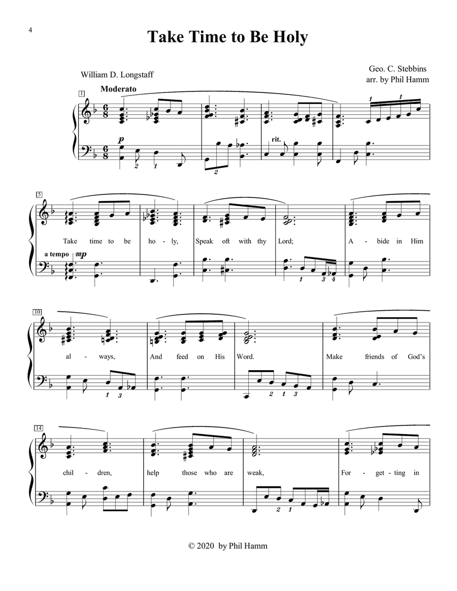 Jazzy Hymn Arrangements-Book Four-3rd Edition Piano Method scores gallery preview page 5