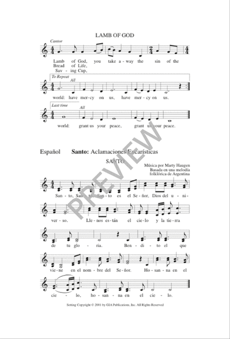 Santo Santo 2-Part scores gallery preview page 14