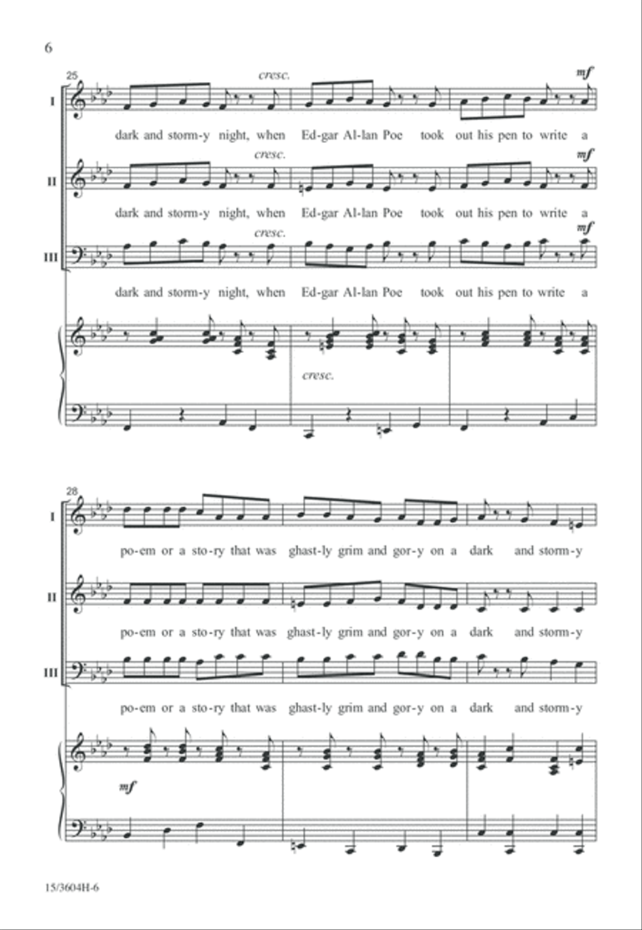 A Dark and Stormy Night A Dark and Stormy Night 3-Part scores gallery preview page 6