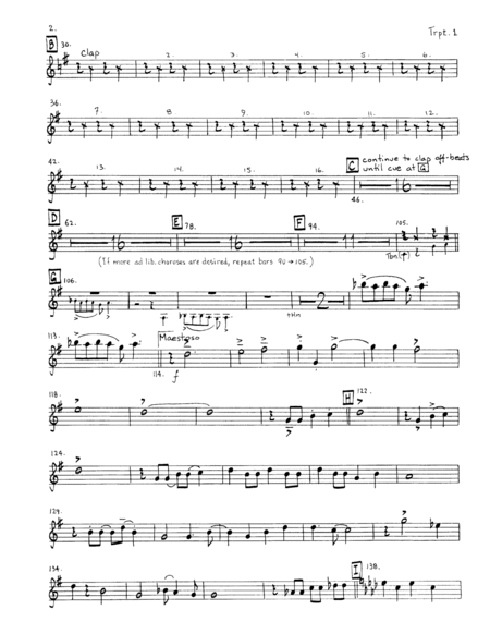 The Saints' Hallelujah - Bb Trumpet 1 (Brass Quintet)
