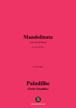 Paladilhe-Mandolinata( Souvenir de Rome),in E flat Major