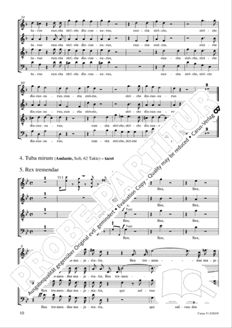 Requiem 4-Part scores gallery preview page 11