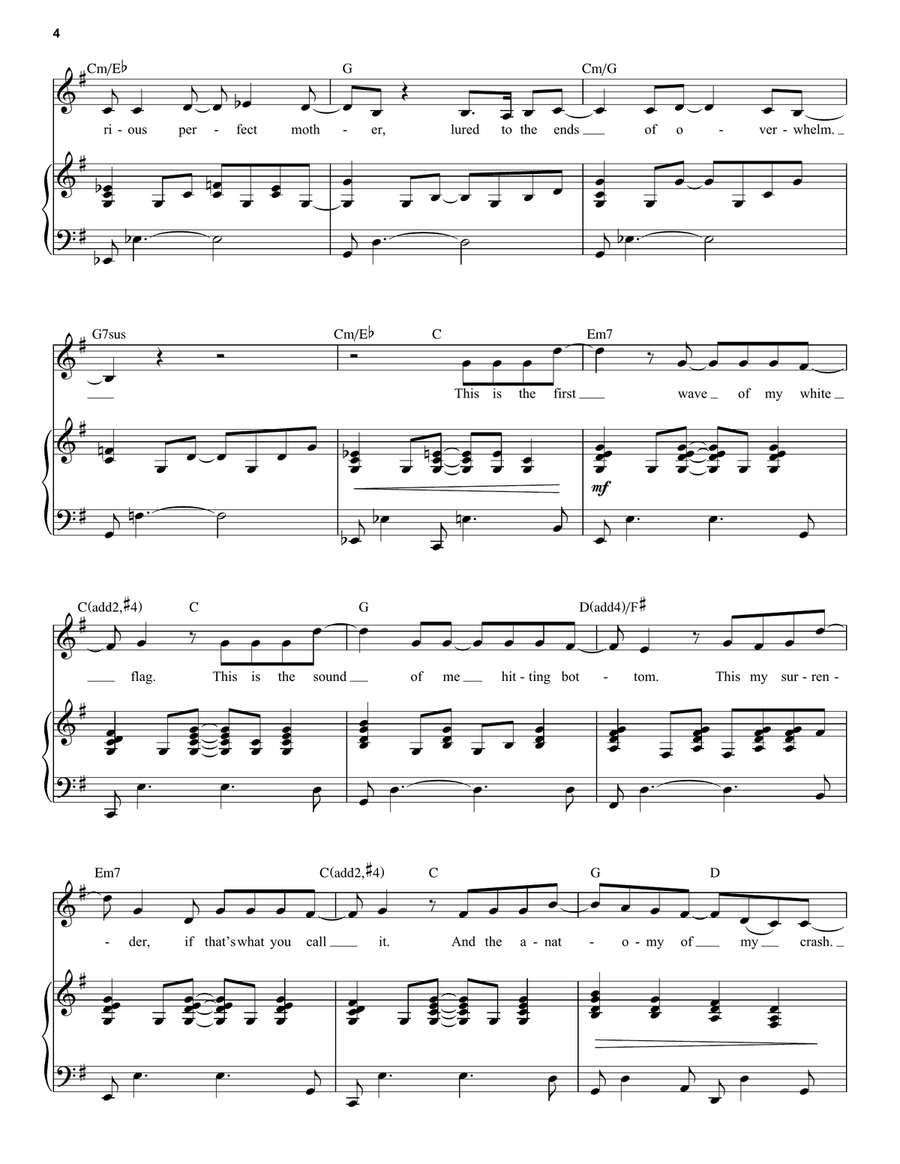 Smiling (from Jagged Little Pill The Musical) Voice scores gallery preview page 4