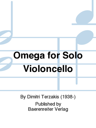 Book cover for Omega for Solo Violoncello
