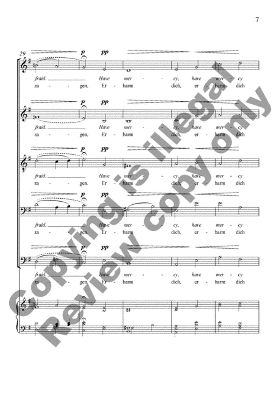 The Lamb of God (Das Agnus Dei) A Cappella scores gallery preview page 6