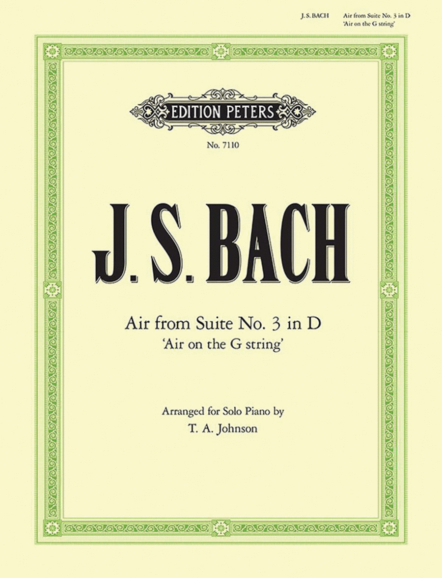 Air On The G String Piano Solo scores gallery preview page 1