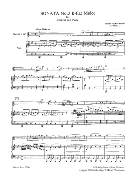 Sonata No. 3 in B flat major