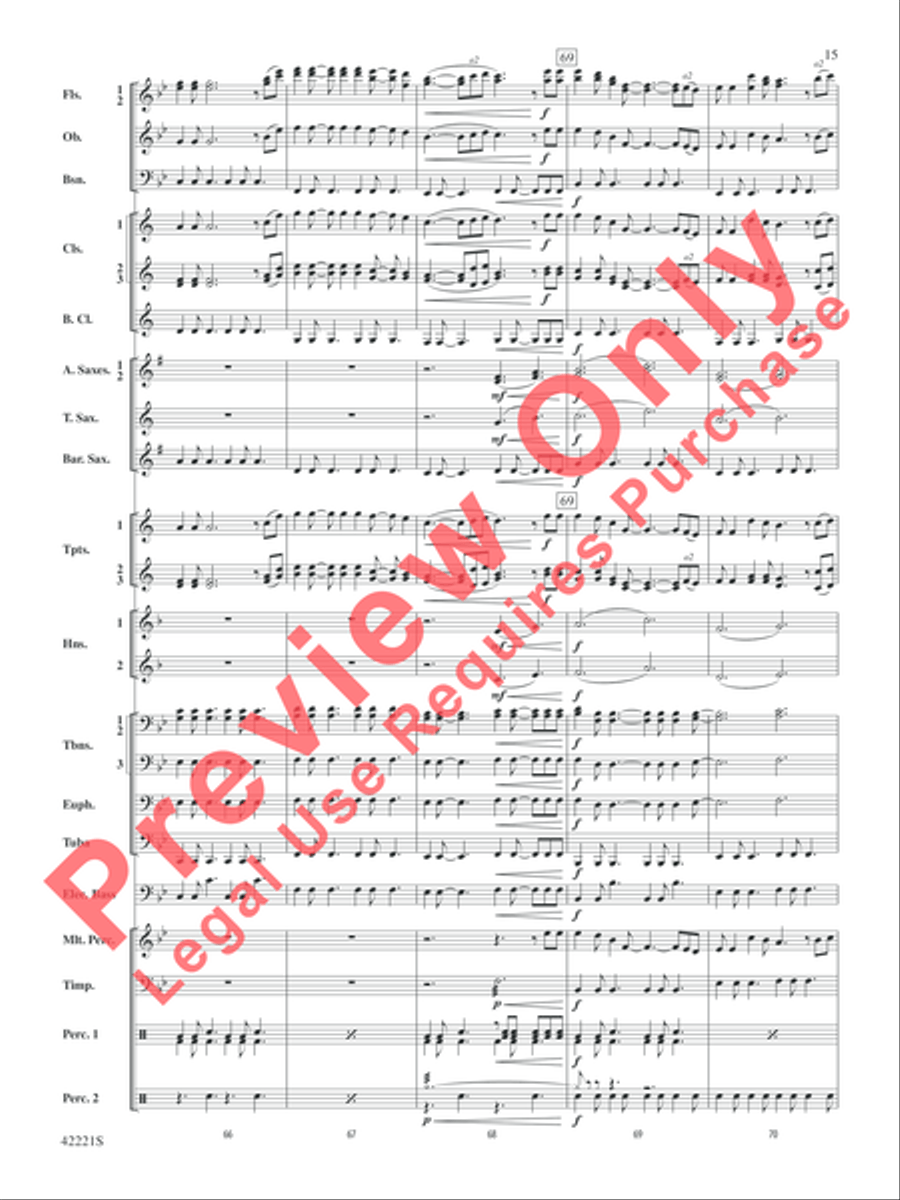 Carry On Concert Band scores gallery preview page 16