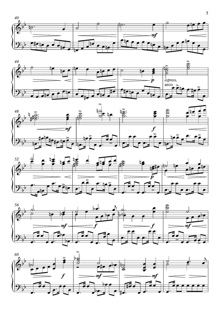 Suite for String Orchestra – Piano Solo Version String Orchestra scores gallery preview page 3