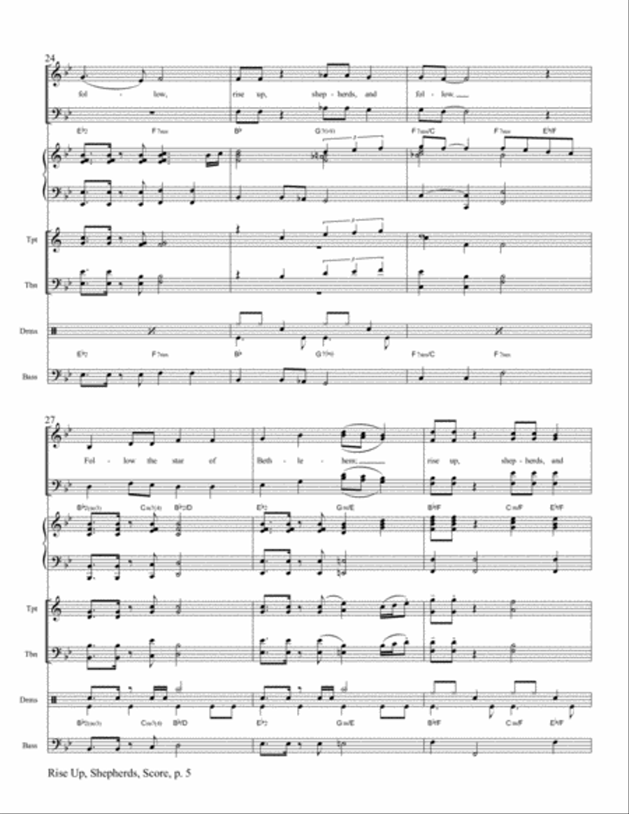 Rise Up, Shepherds Rise Up, Shepherds Trombone scores gallery preview page 6