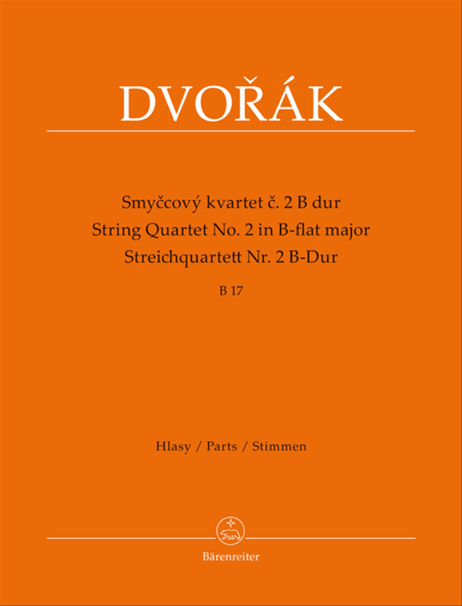 String Quartet no. 2 in B-flat major B 17 String Quartet scores gallery preview page 1