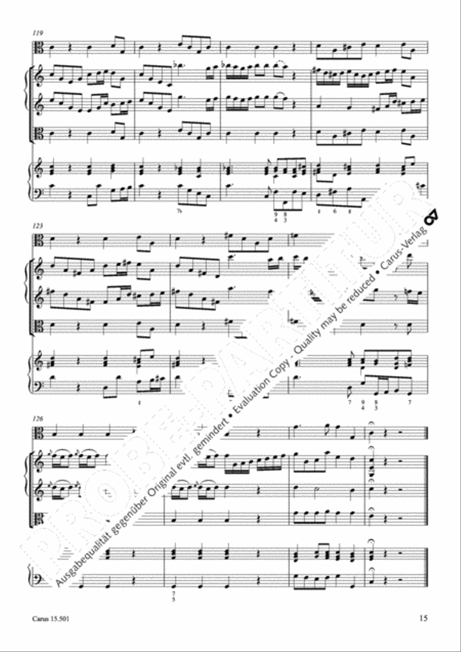 Concerto in C major Violin scores gallery preview page 18
