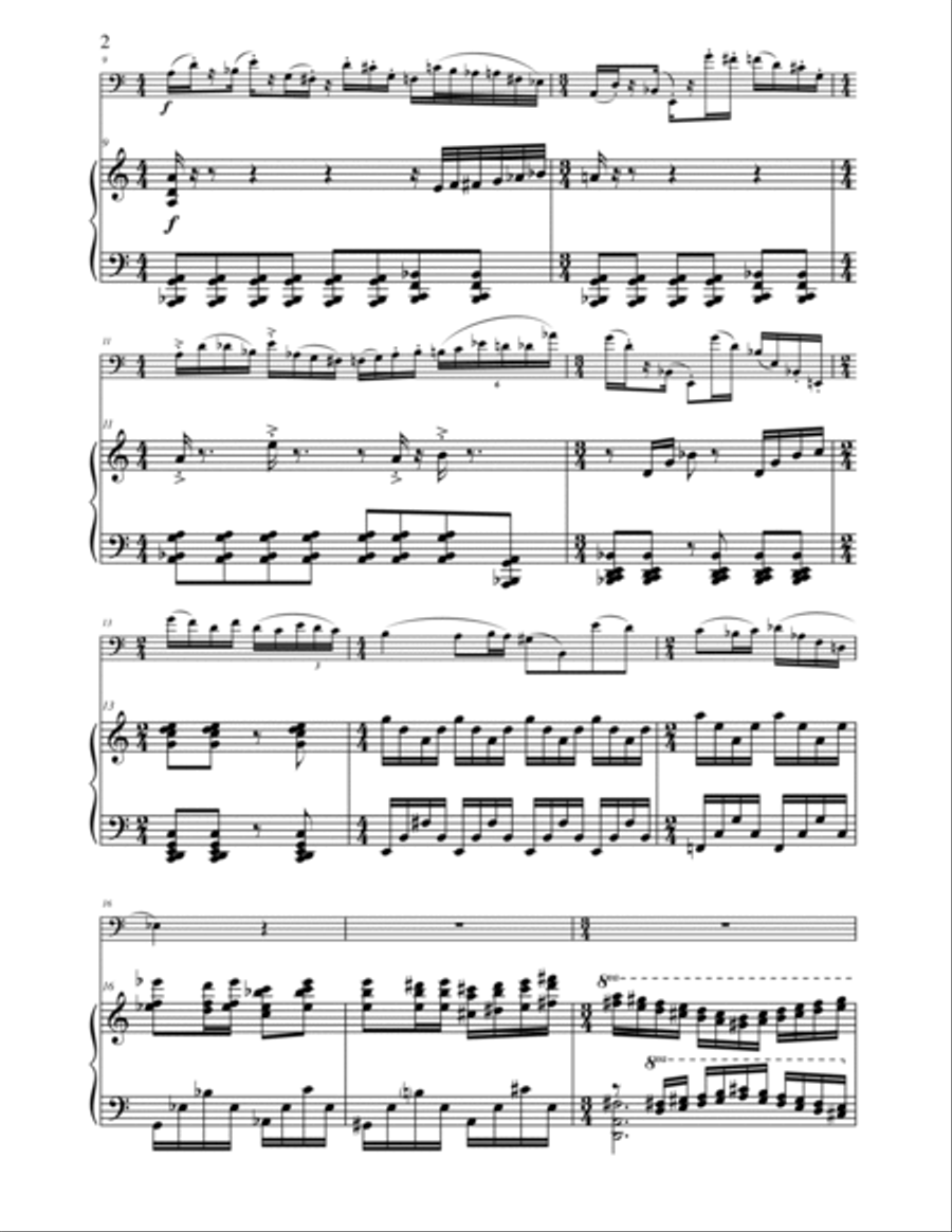 Eine Kleine Baritonsaxophonmusik (for Baritone Saxophone and Piano) image number null