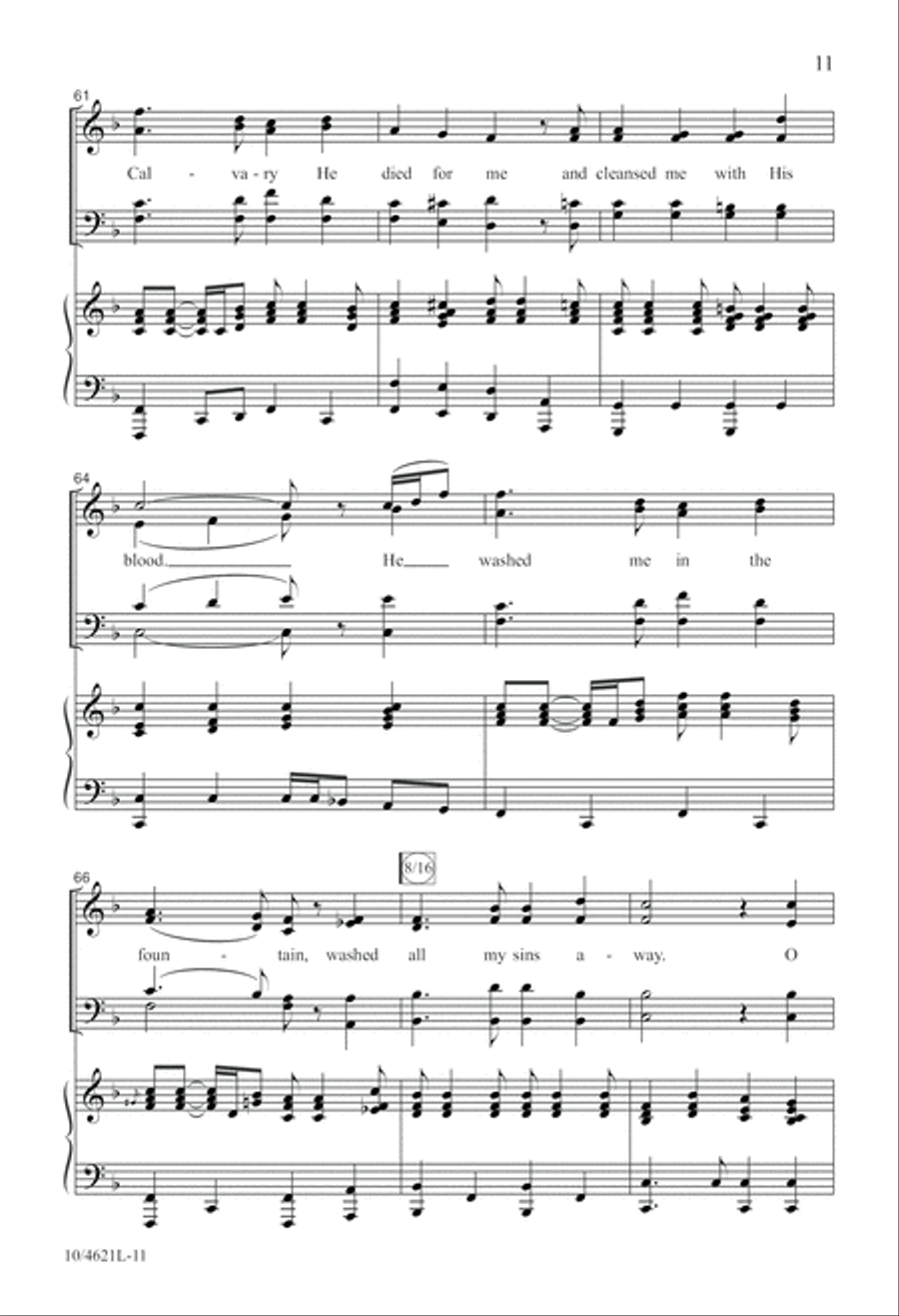 O Victory in Jesus 4-Part scores gallery preview page 11