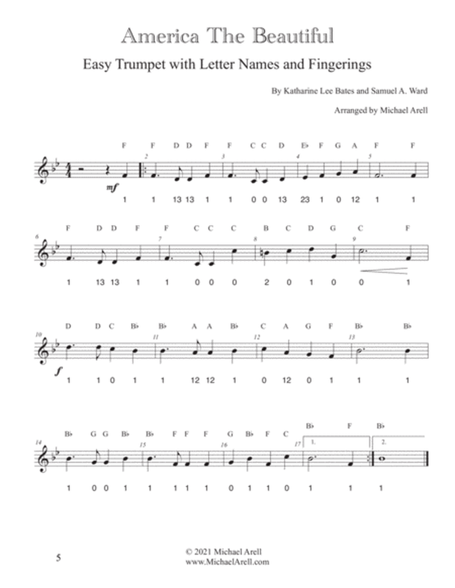 5 Easy Patriotic Songs for Trumpet image number null