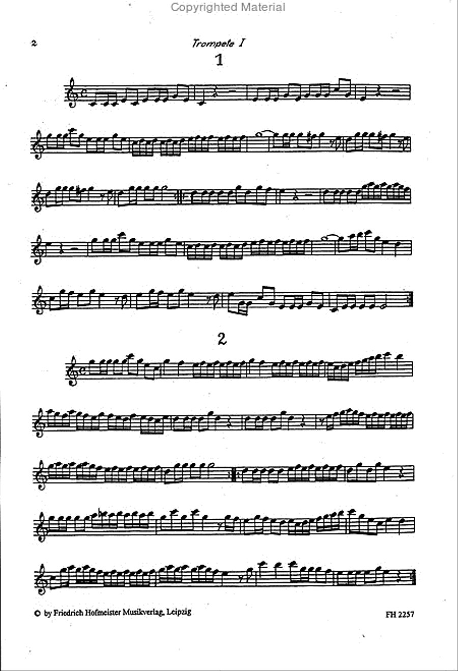 Reiterfanfaren Trumpet scores gallery preview page 2