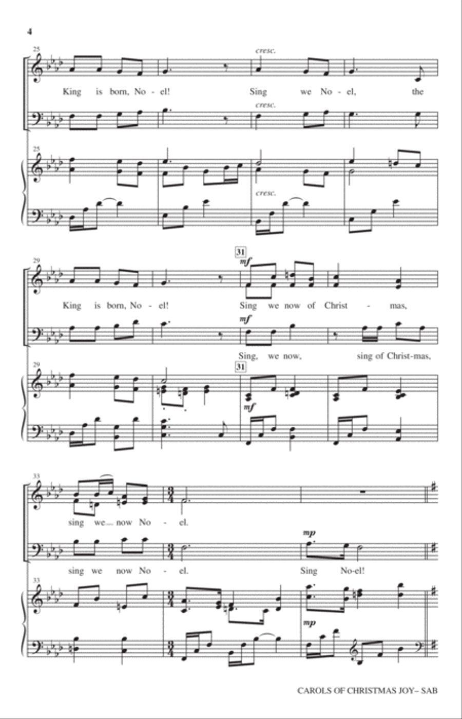 Carols Of Christmas Joy 3-Part scores gallery preview page 3