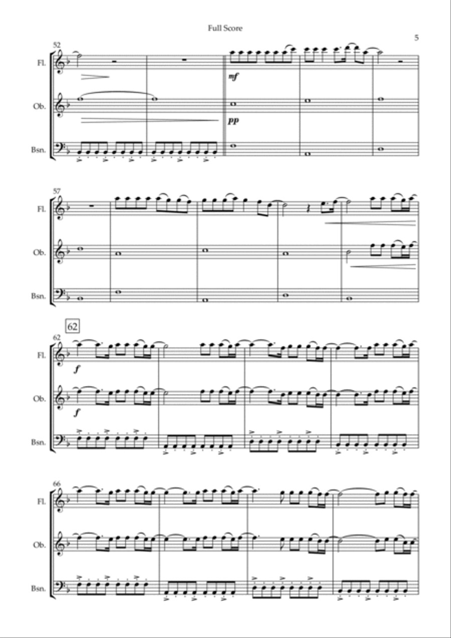You Say Woodwind Trio scores gallery preview page 5