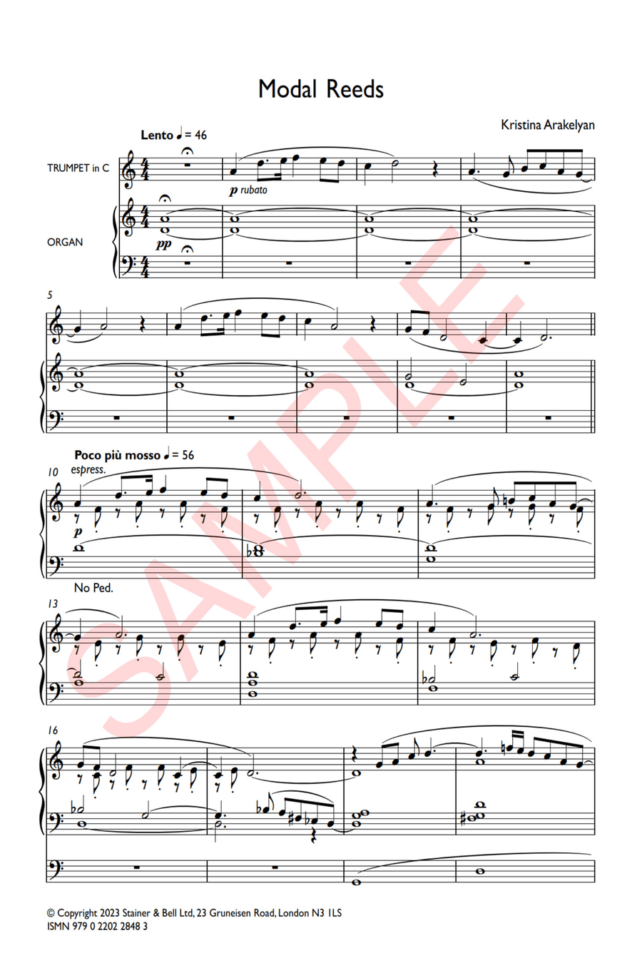 Modal Reeds. Tpt & Pf Trumpet scores gallery preview page 4