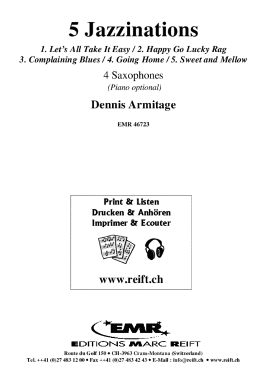 5 Jazzinations Saxophone scores gallery preview page 2