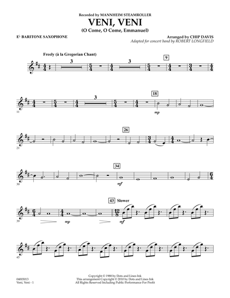 Veni, Veni (O Come, O Come Emmanuel) - Eb Baritone Saxophone