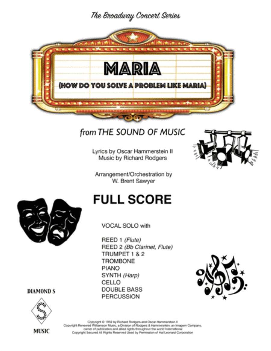 Maria - Score Only Large Ensemble scores gallery preview page 1