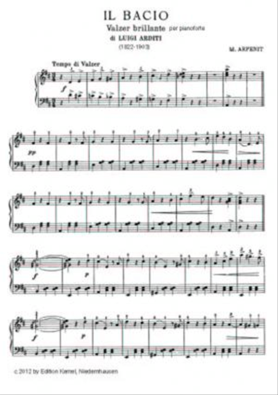 Il bacio Piano Solo scores gallery preview page 1