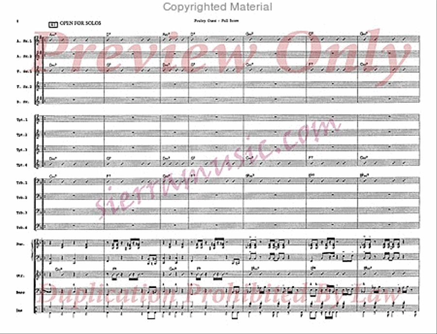 Poultry Guest Poultry Guest Big Band scores gallery preview page 9