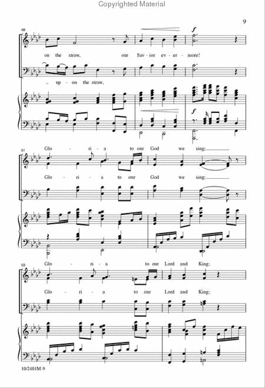 This Holy Christmas Night 4-Part scores gallery preview page 8