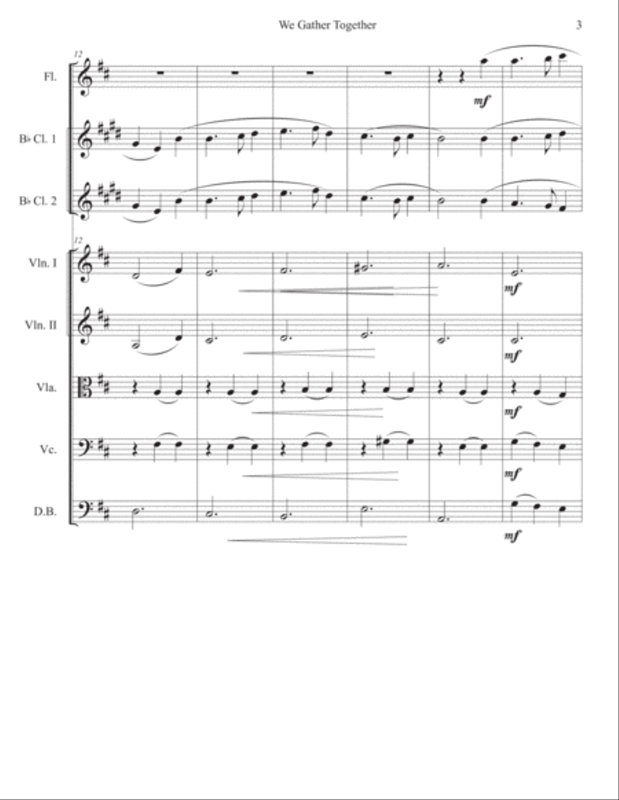 We Gather Together We Gather Together Large Ensemble scores gallery preview page 3