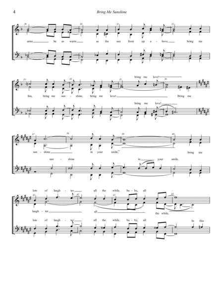 Bring Me Sunshine by Willie Nelson SSAA - Digital Sheet Music