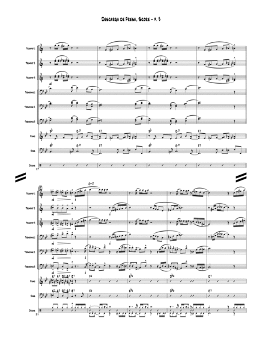 Descarga de Fresa Descarga de Fresa Brass Ensemble scores gallery preview page 4