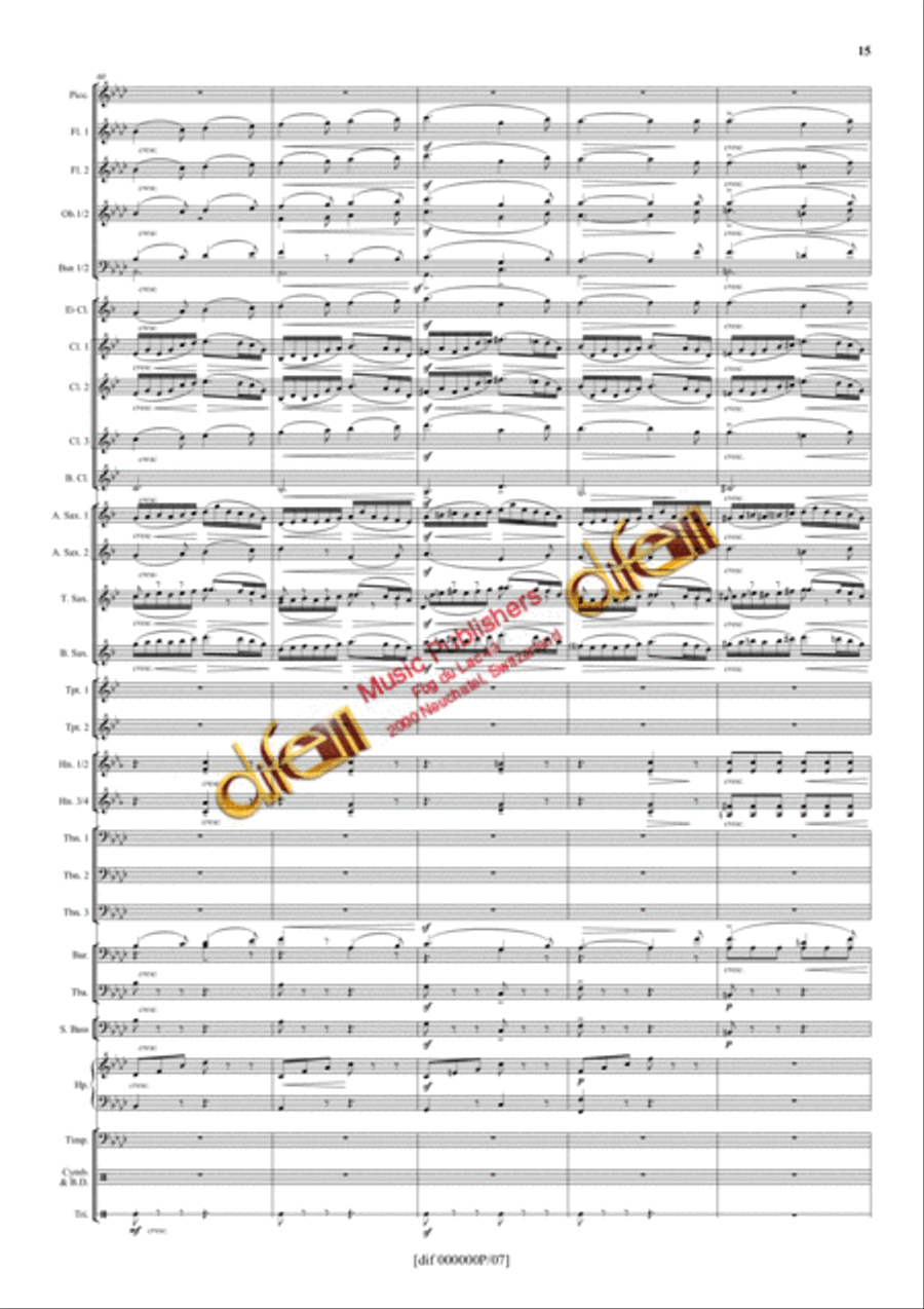 La Moldau Concert Band scores gallery preview page 14