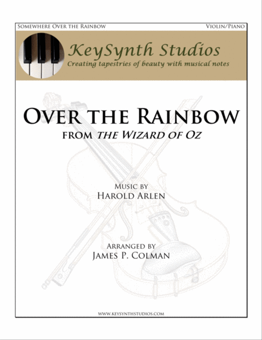 Over The Rainbow (from The Wizard Of Oz) Violin Solo scores gallery preview page 1