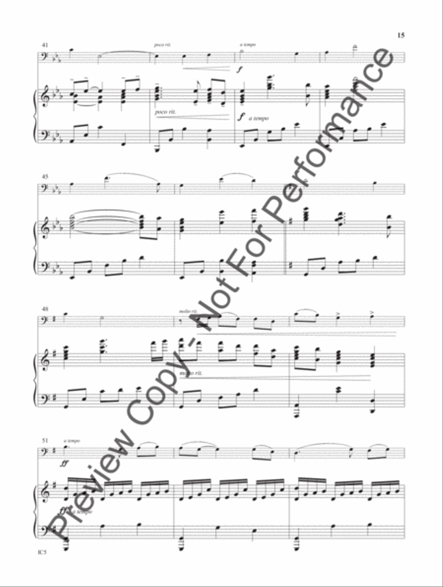 Instrumental Worship - bass instruments in C C Instrument scores gallery preview page 16