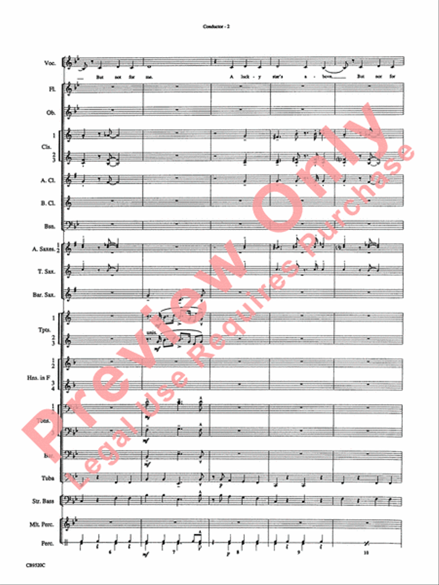 But Not for Me Concert Band scores gallery preview page 4