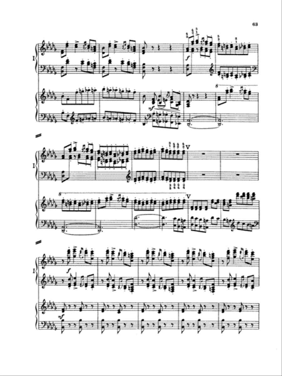 Tchaikovsky: Piano Concerto No. 1 in B flat Minor, Op. 23 Piano scores gallery preview page 2
