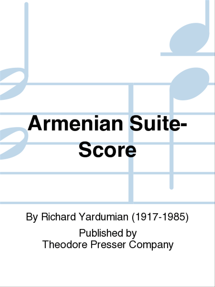 Armenian Suite Orchestra scores gallery preview page 1