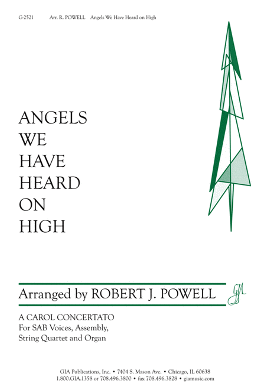 Angels We Have Heard On High 3-Part scores gallery preview page 1