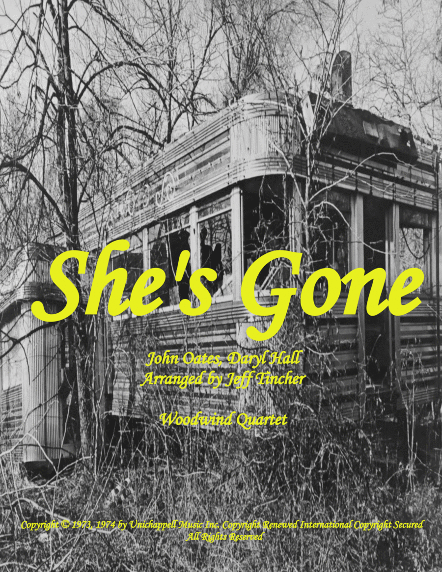 She's Gone She's Gone Woodwind Quartet scores gallery preview page 1