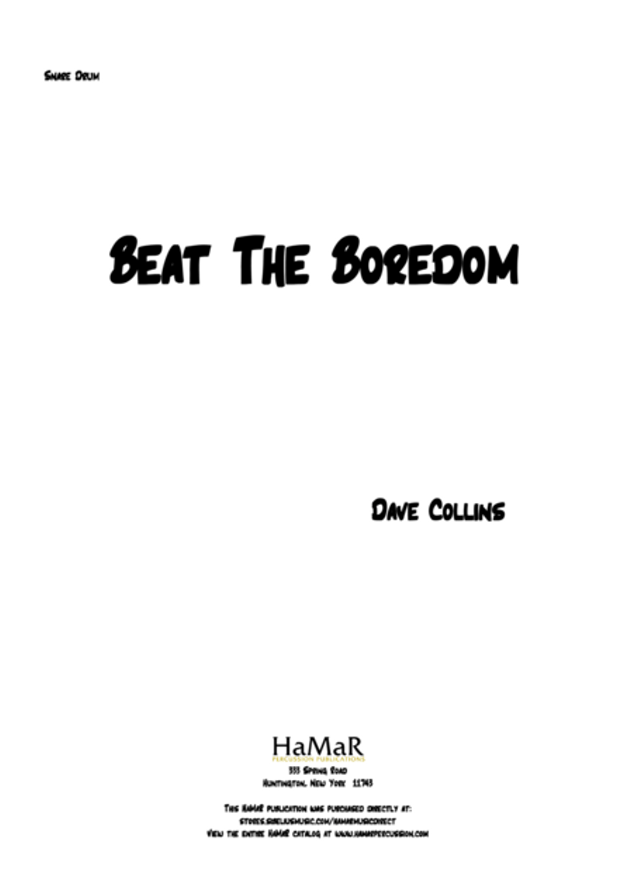 Beat The Boredom Beat The Boredom Percussion scores gallery preview page 1