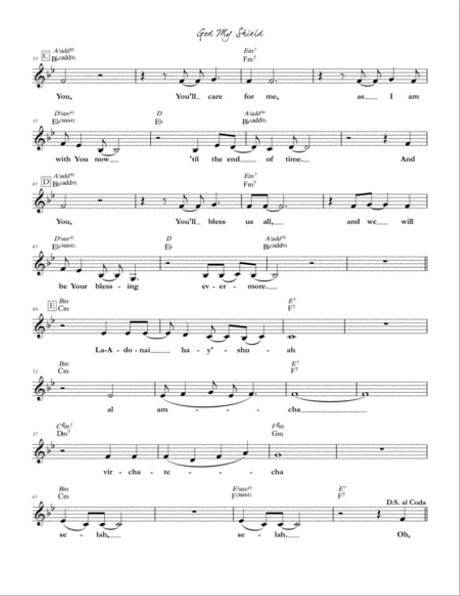 God My Shield God My Shield Piano scores gallery preview page 2