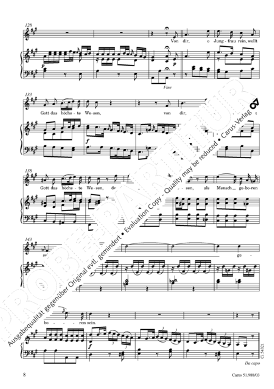 Ein' Magd, ein' Dienerin Soprano Voice scores gallery preview page 9