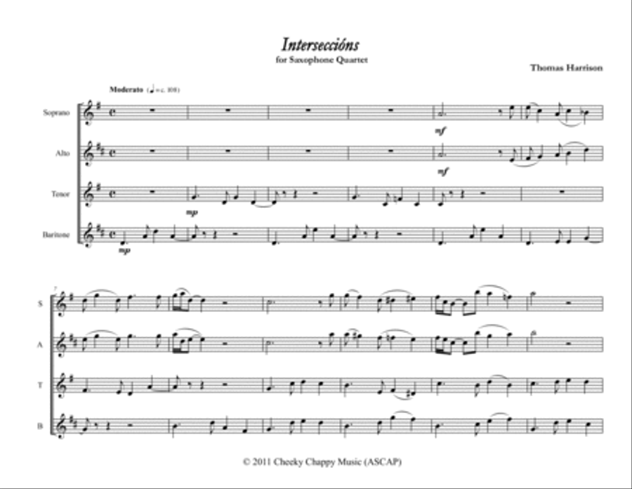 Intersecciones Brass Ensemble scores gallery preview page 2