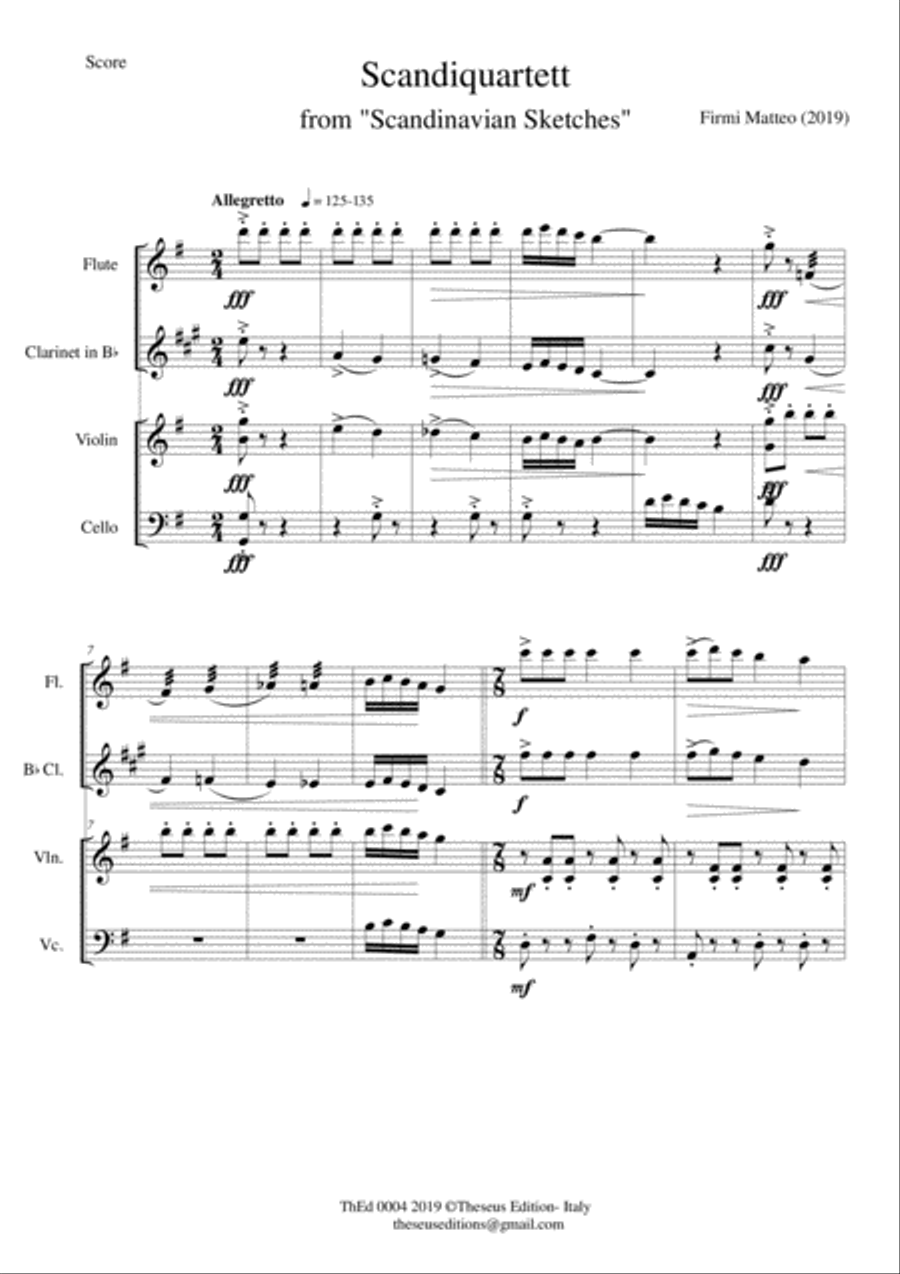 Scandiquartett Scandiquartett Small Ensemble scores gallery preview page 1