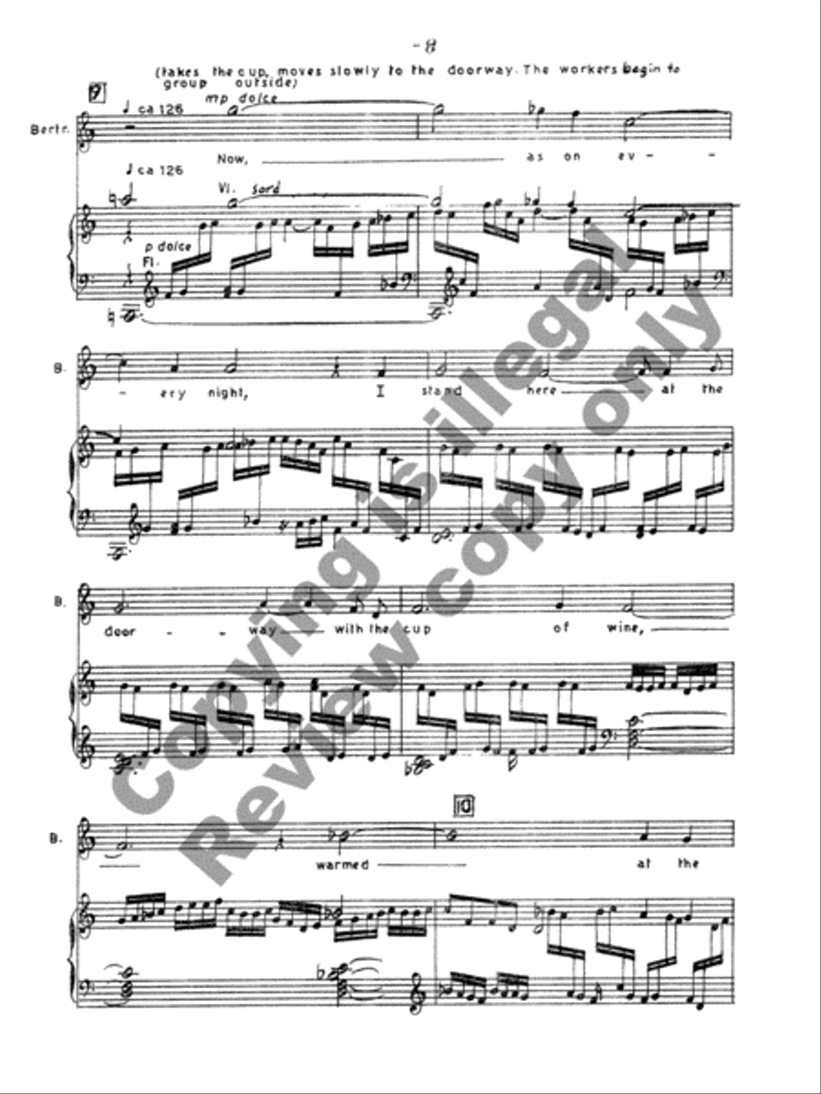 The Wife of Martin Guerre Choir scores gallery preview page 10
